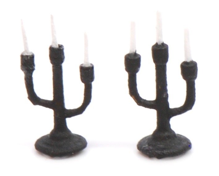 Set of 2 148 Candelabras Kit Stewart Dollhouse Creations